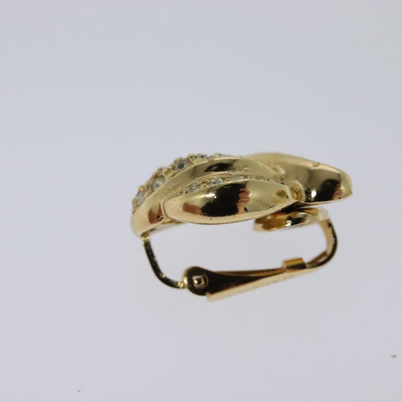 Christian Dior Earring metal Gold Auth 114144