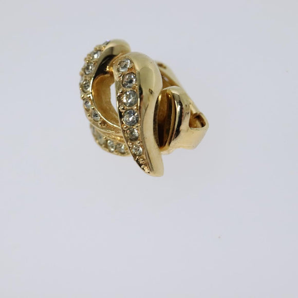Christian Dior Earring metal Gold Auth 114144