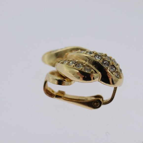 Christian Dior Earring metal Gold Auth 114144