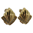 Christian Dior Earring metal Gold Auth 114146-1