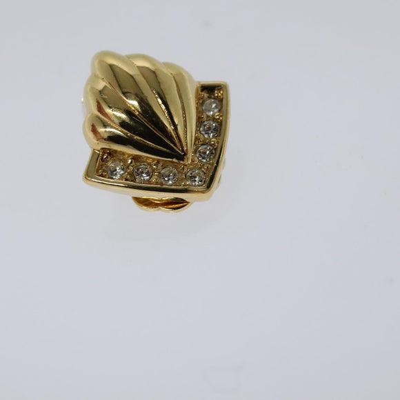 Christian Dior Earring metal Gold Auth 114146