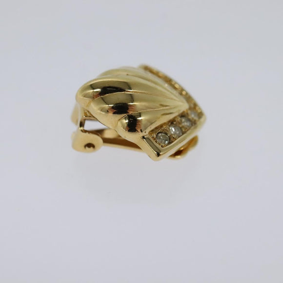 Christian Dior Earring metal Gold Auth 114146