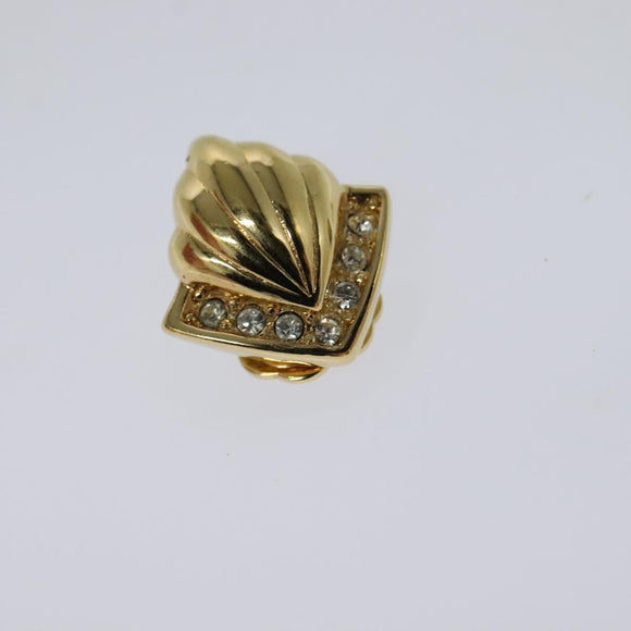 Christian Dior Earring metal Gold Auth 114146