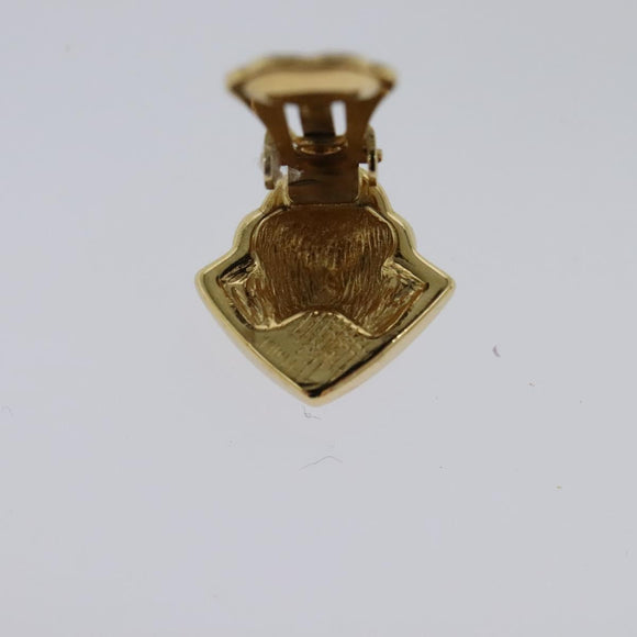 Christian Dior Earring metal Gold Auth 114146