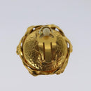 CHANEL Earring metal Gold CC Auth 114148-11