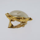 CHANEL Earring metal Gold CC Auth 114148-12