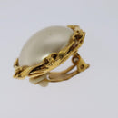 CHANEL Earring metal Gold CC Auth 114148-14