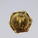 CHANEL Earring metal Gold CC Auth 114148-3