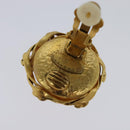 CHANEL Earring metal Gold CC Auth 114148-8
