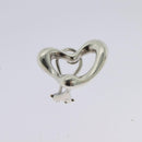 TIFFANY&Co. Open Heart Earring Ag925 Silver Auth 114149-10