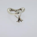 TIFFANY&Co. Open Heart Earring Ag925 Silver Auth 114149-5