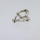 TIFFANY&Co. Open Heart Earring Ag925 Silver Auth 114149-6