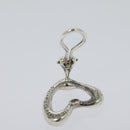 TIFFANY&Co. Open Heart Earring Ag925 Silver Auth 114149-9