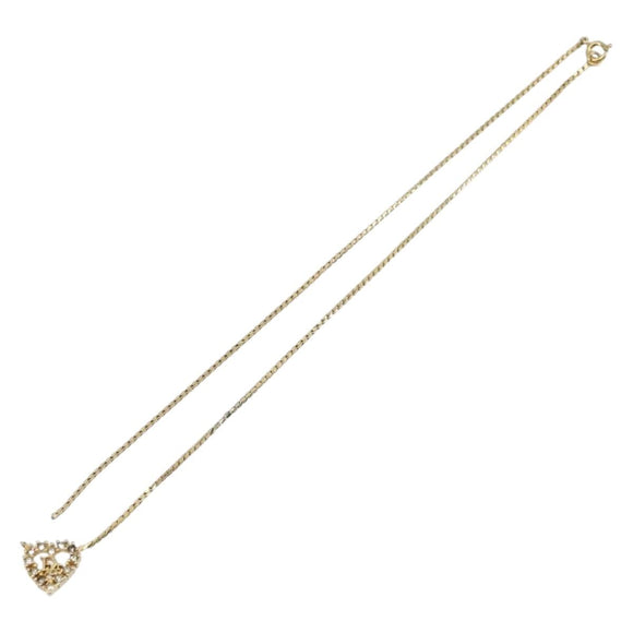 Christian Dior Necklace metal Gold Auth 114153