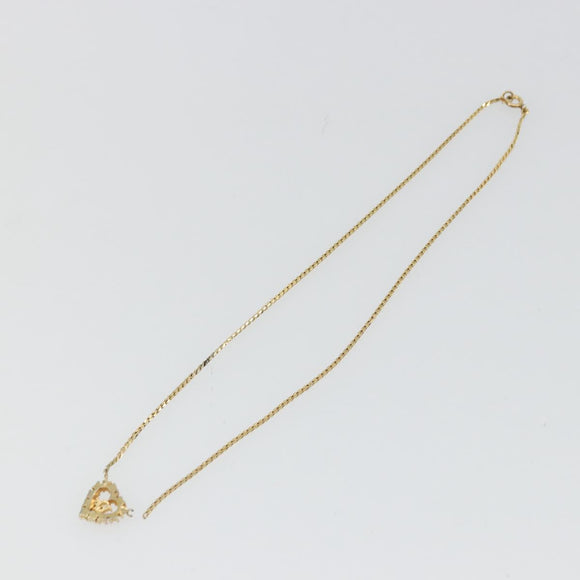 Christian Dior Necklace metal Gold Auth 114153