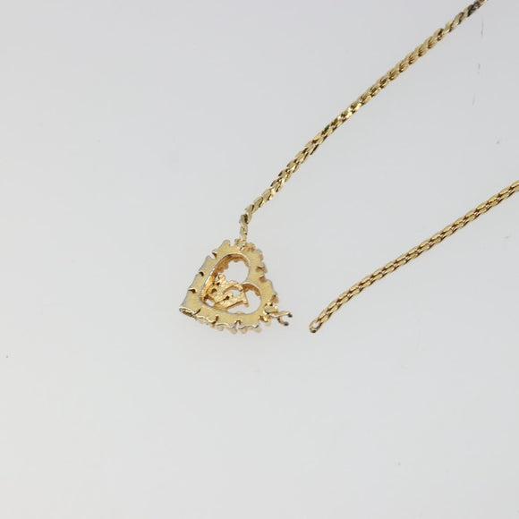 Christian Dior Necklace metal Gold Auth 114153