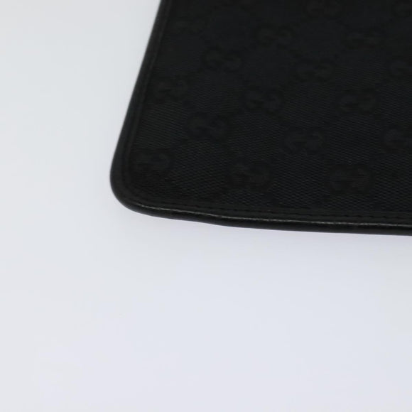 GUCCI GG Canvas Shoulder Bag Black 019 0348 Auth 114185