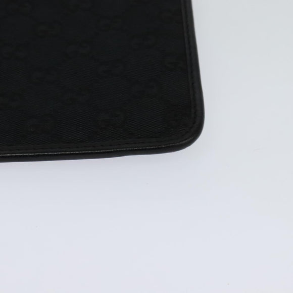 GUCCI GG Canvas Shoulder Bag Black 019 0348 Auth 114185