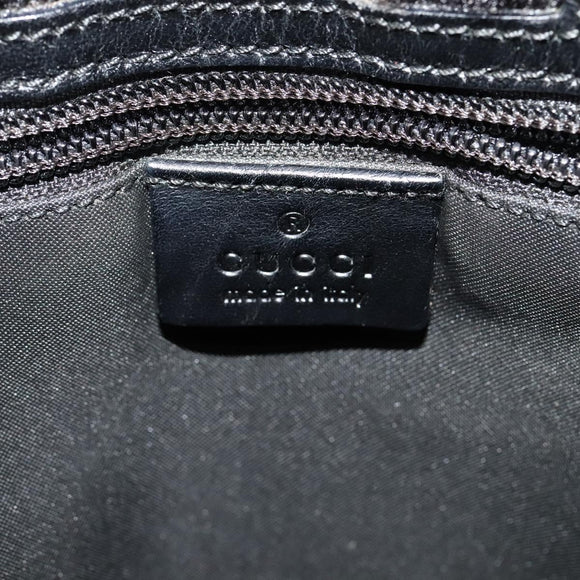 GUCCI GG Canvas Shoulder Bag Black 019 0348 Auth 114185