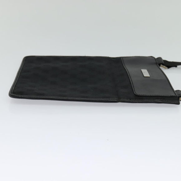 GUCCI GG Canvas Shoulder Bag Black 019 0348 Auth 114185