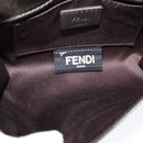 FENDI Chain Shoulder Bag Leather Gold Tone Auth 114194-17