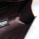 FENDI Chain Shoulder Bag Leather Gold Tone Auth 114194-18