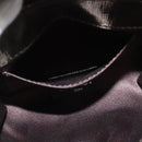 FENDI Chain Shoulder Bag Leather Gold Tone Auth 114194-20