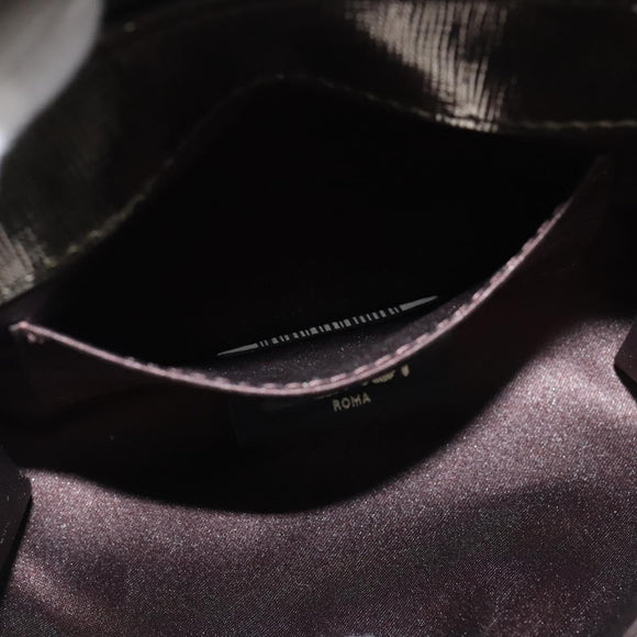 FENDI Chain Shoulder Bag Leather Gold Tone Auth 114194