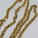 FENDI Chain Shoulder Bag Leather Gold Tone Auth 114194-8