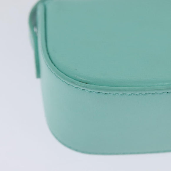 CELINE Triomphe Mini Claude Shoulder Bag Leather Light Blue Auth 114195AV