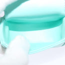 CELINE Triomphe Mini Claude Shoulder Bag Leather Light Blue Auth 114195AV-12