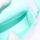 CELINE Triomphe Mini Claude Shoulder Bag Leather Light Blue Auth 114195AV-18