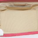 CHANEL Wicker Vanity Chain Shoulder Bag Rattan 2way Pink Silver CC Auth 114200AM-10