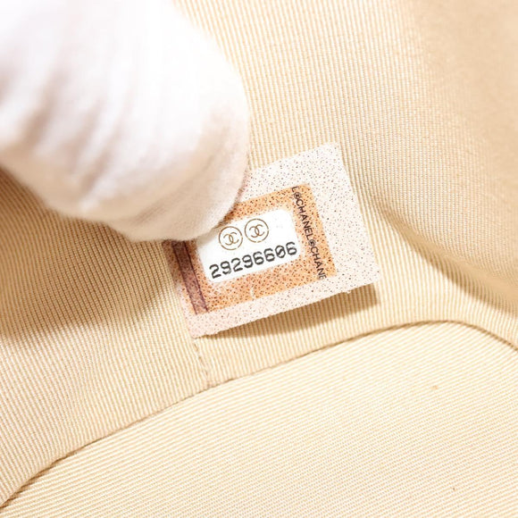 CHANEL Wicker Vanity Chain Shoulder Bag Rattan 2way Pink Silver CC Auth 114201AM