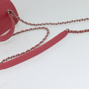 CHANEL Wicker Vanity Chain Shoulder Bag Rattan 2way Pink Silver CC Auth 114201AM-8
