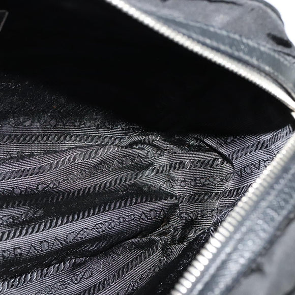 PRADA Shoulder Bag Nylon Black Auth 114205