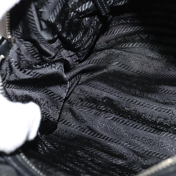 PRADA Shoulder Bag Nylon Black Auth 114205