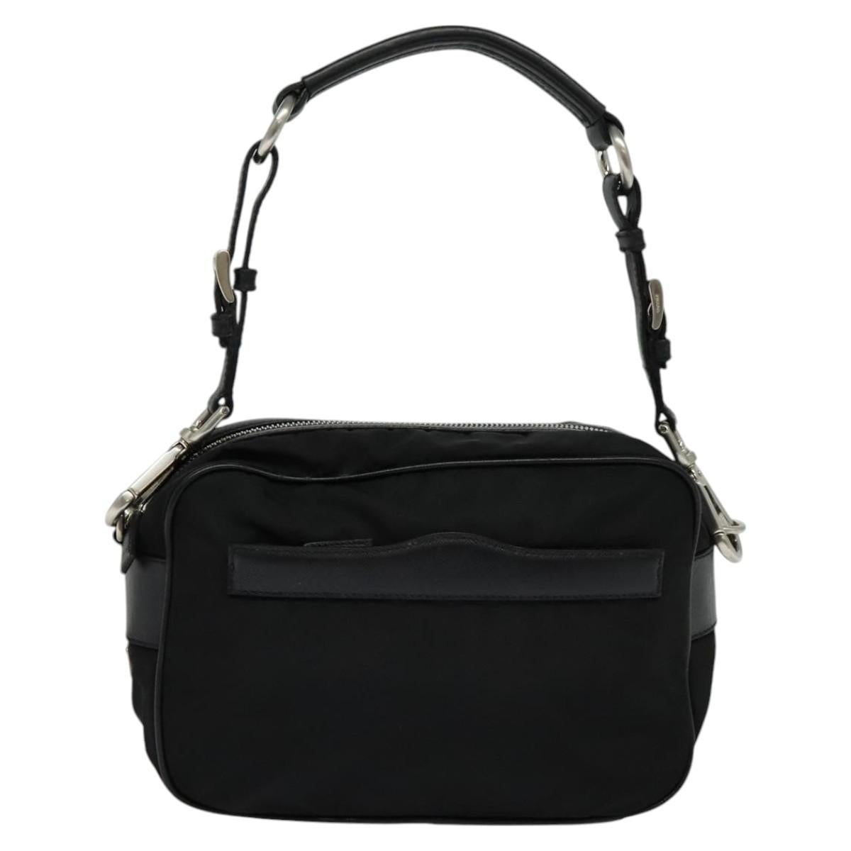 PRADA Shoulder Bag Nylon Black Auth 114205 - 0