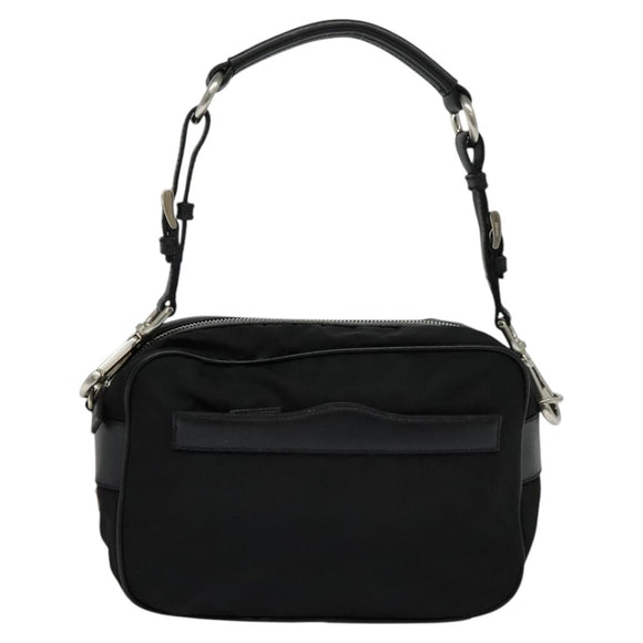 PRADA Shoulder Bag Nylon Black Auth 114205