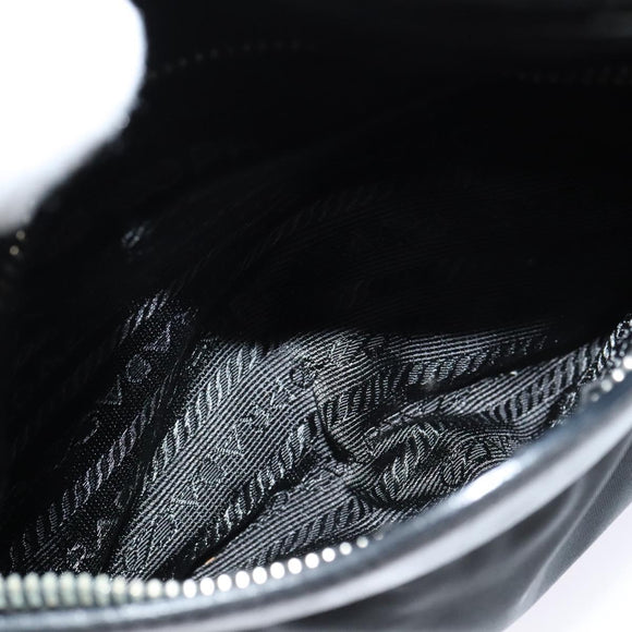 PRADA Shoulder Bag Nylon Black Auth 114205