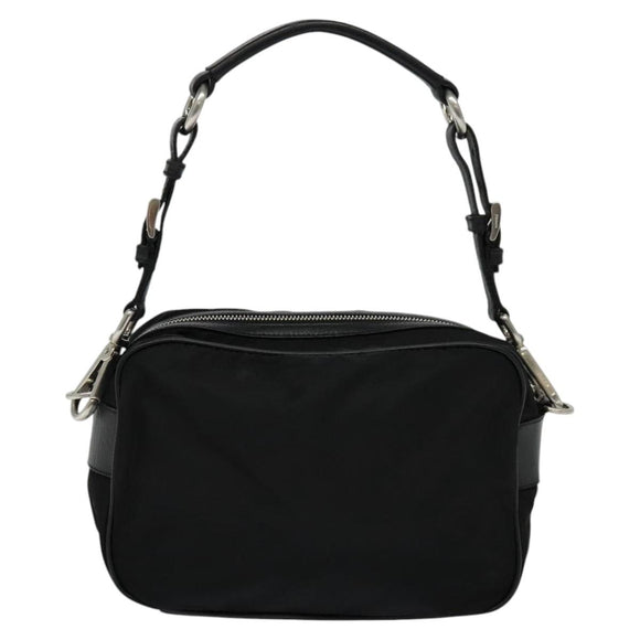 PRADA Shoulder Bag Nylon Black Auth 114205