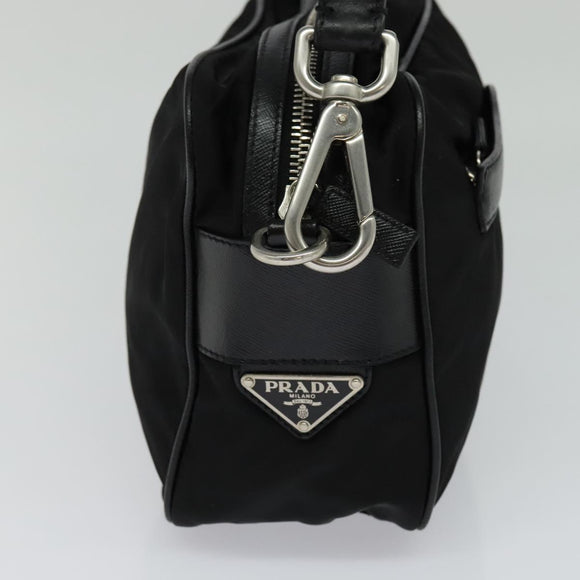 PRADA Shoulder Bag Nylon Black Auth 114205