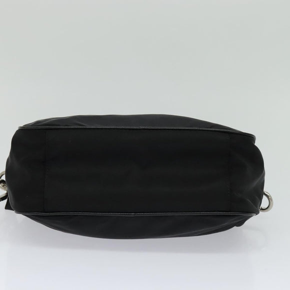 PRADA Shoulder Bag Nylon Black Auth 114205