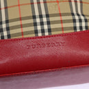 BURBERRY Nova Check Tote Bag Canvas Beige Auth 114210-10