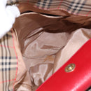 BURBERRY Nova Check Tote Bag Canvas Beige Auth 114210-11