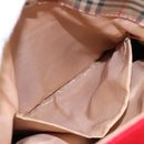 BURBERRY Nova Check Tote Bag Canvas Beige Auth 114210-12
