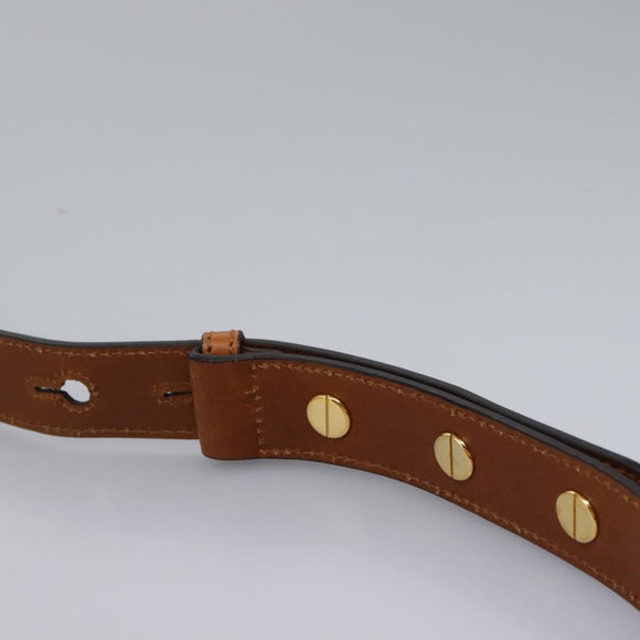 FENDI Zucca Canvas Shoulder Bag Orange Auth 114244V