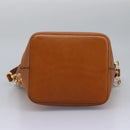 FENDI Zucca Canvas Shoulder Bag Orange Auth 114244V-12