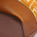 FENDI Zucca Canvas Shoulder Bag Orange Auth 114244V-16
