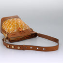 FENDI Zucca Canvas Shoulder Bag Orange Auth 114244V-7